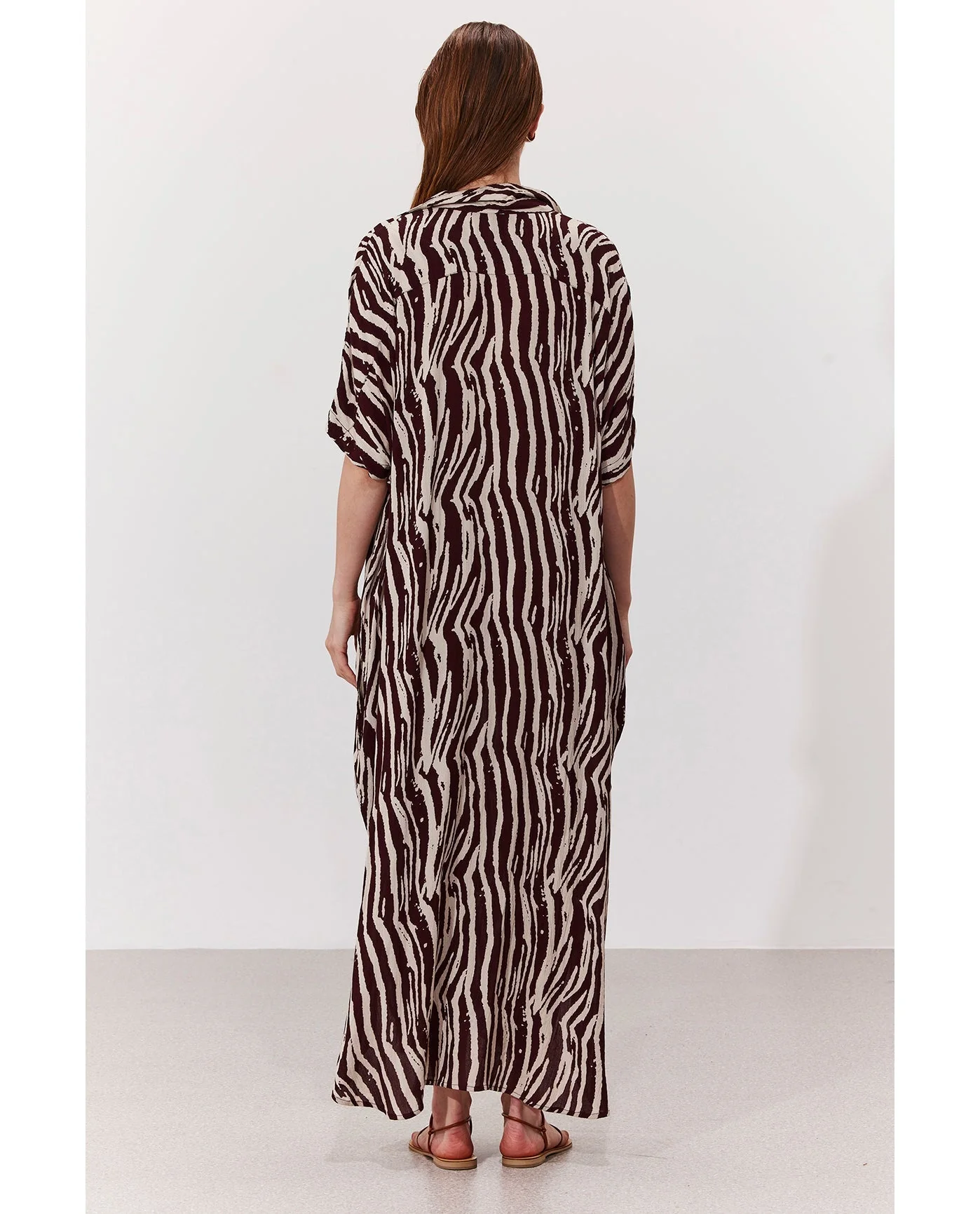 Solena Printed Crêpe Oversized Shirt Dress Cover-Up - Image 2