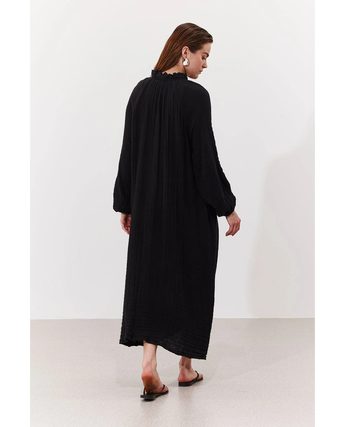 Cloudshore Ruffle Collar Dress Cover-Up - Image 3