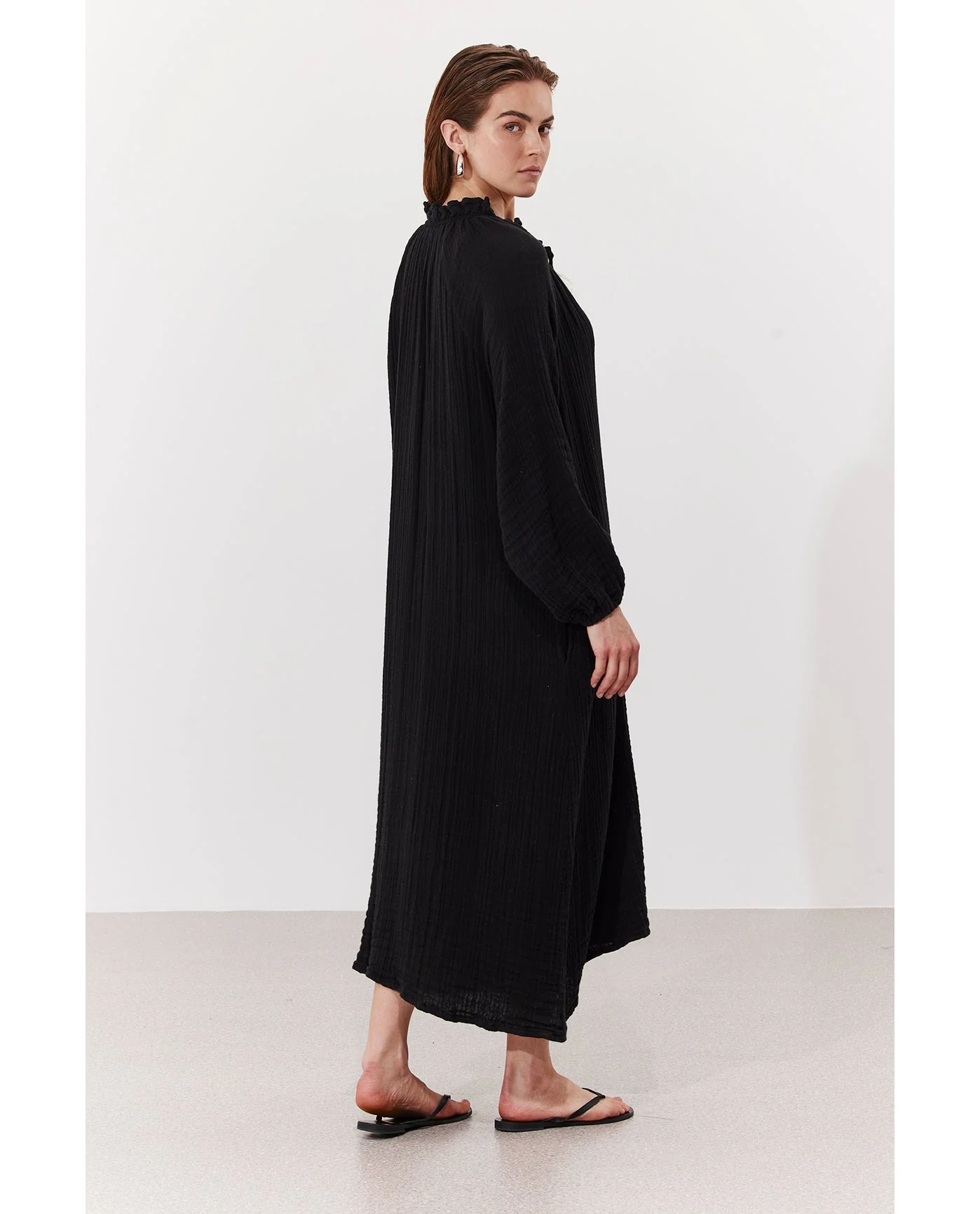 Cloudshore Ruffle Collar Dress Cover-Up - Image 4