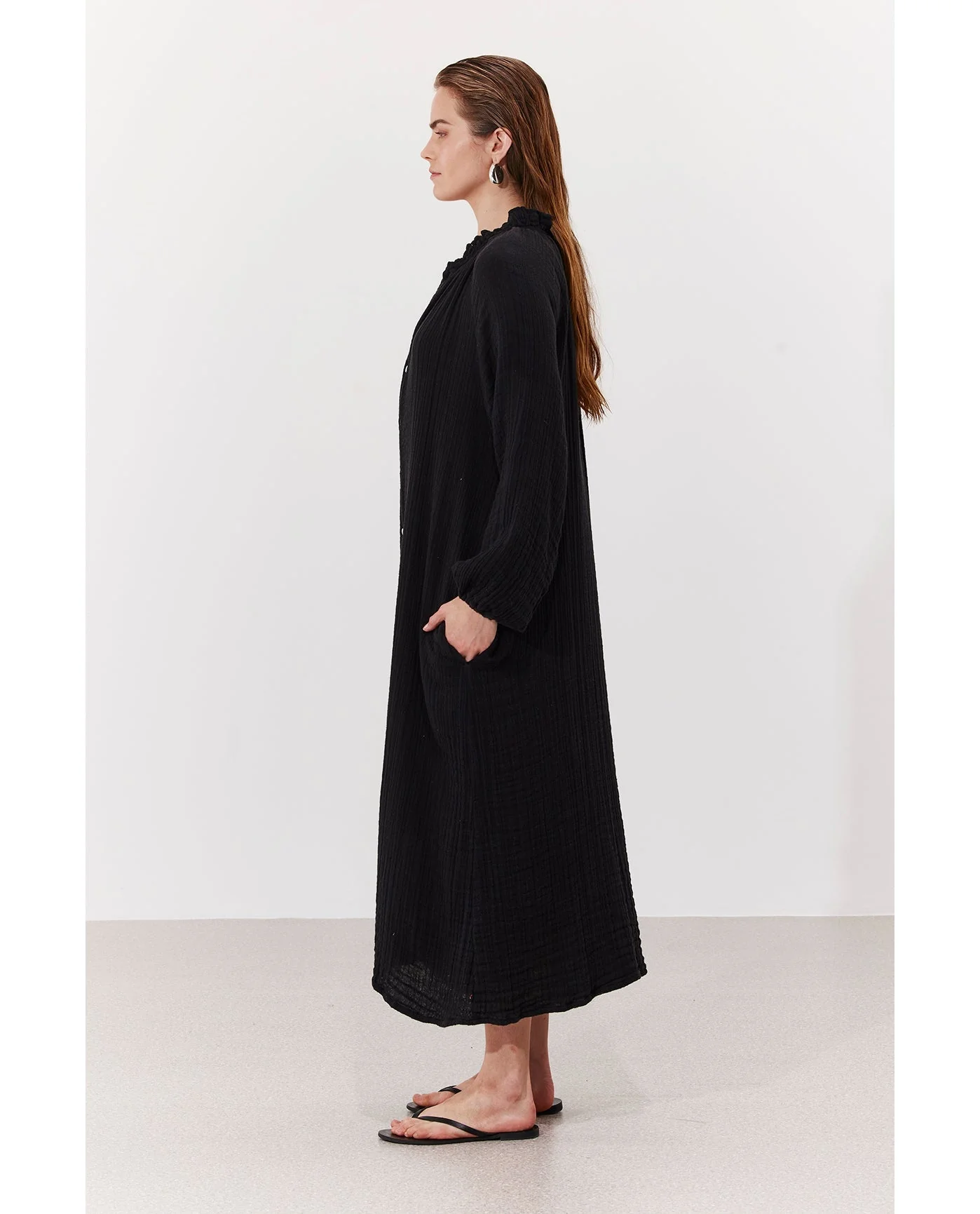 Cloudshore Ruffle Collar Dress Cover-Up - Image 5