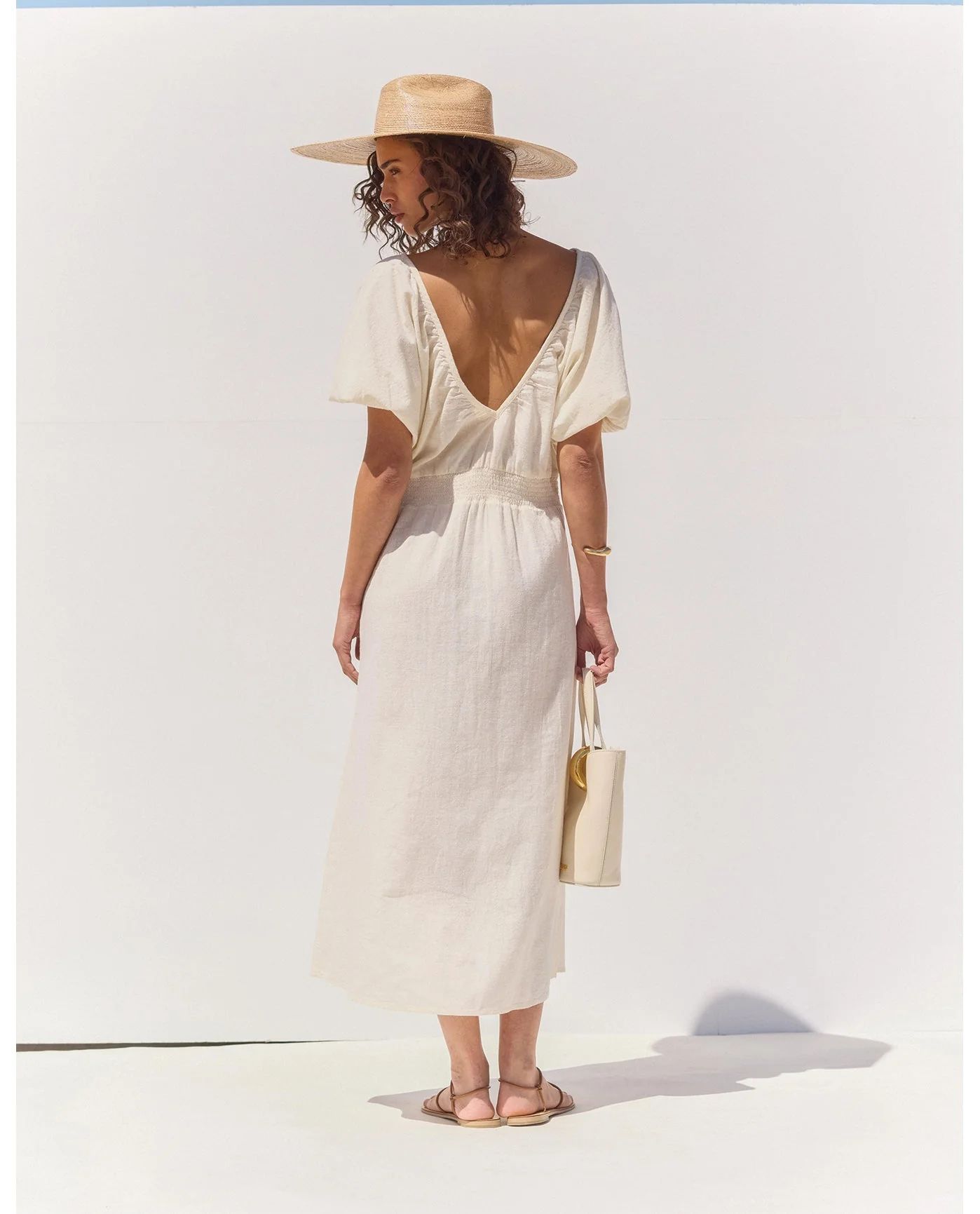 Terra Puff Sleeve Midi Dress Cover-Up - Image 2