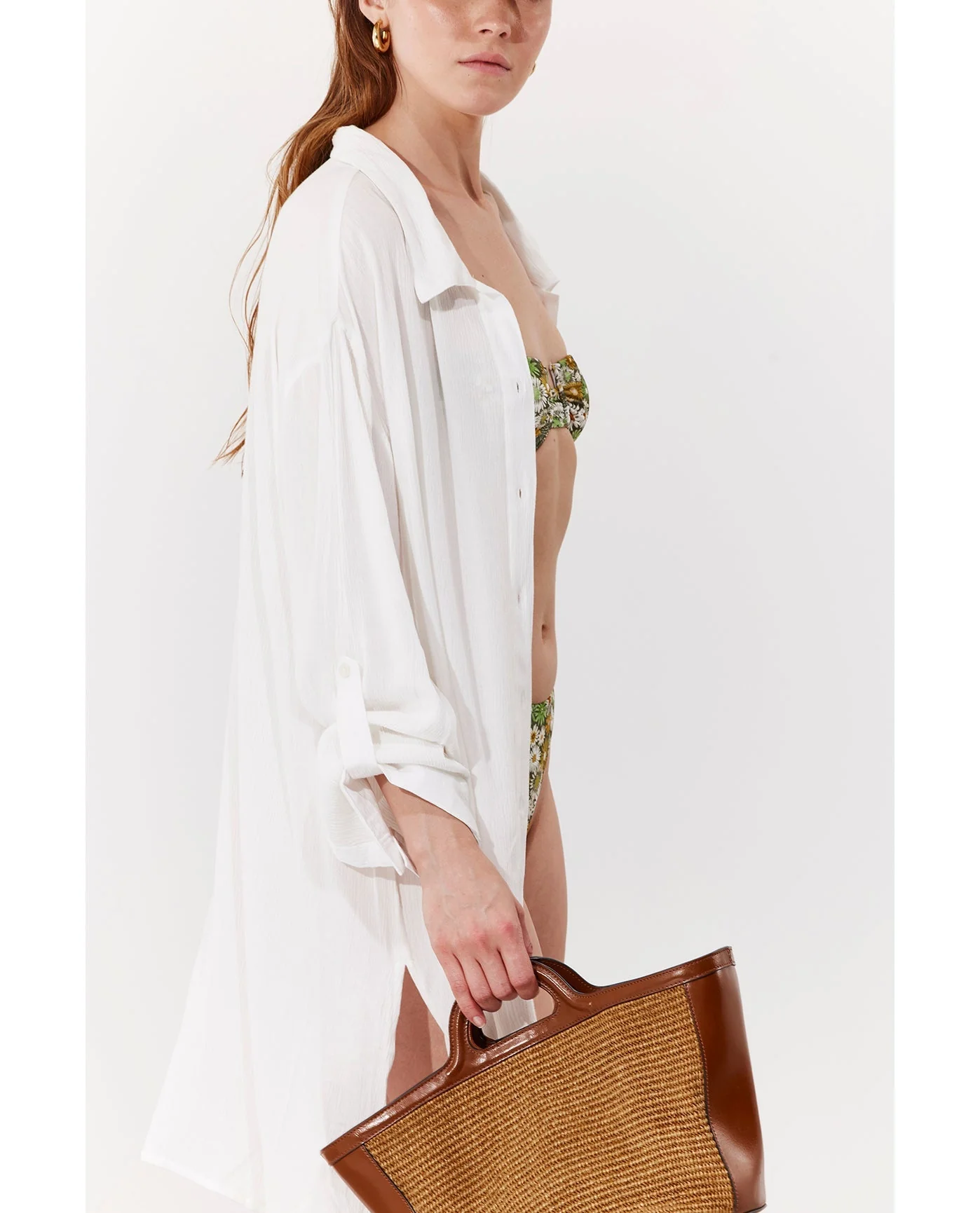 Solena Crêpe Shirt Dress Cover-Up - Image 5