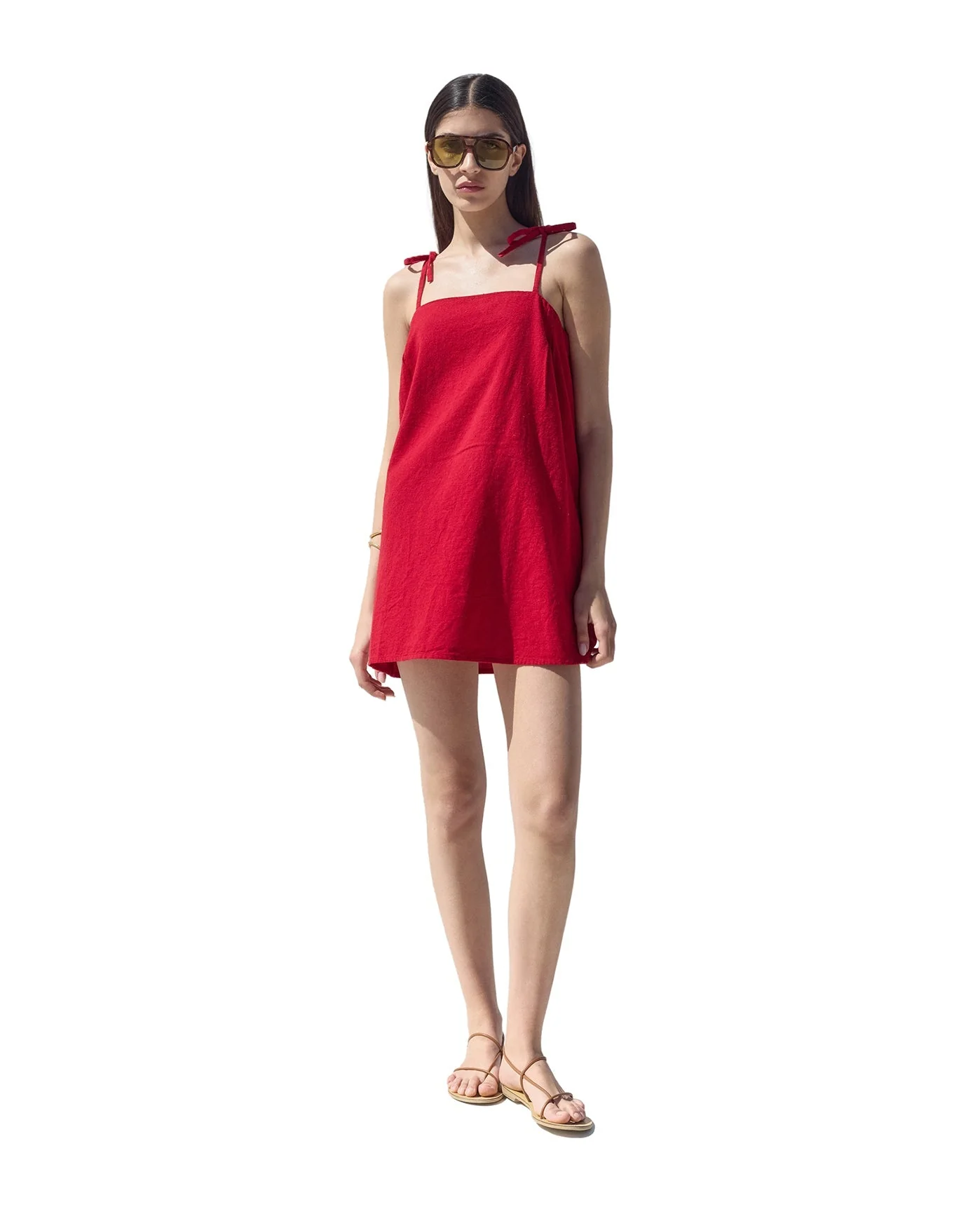 Terra Square Neck Mini Dress Cover-Up