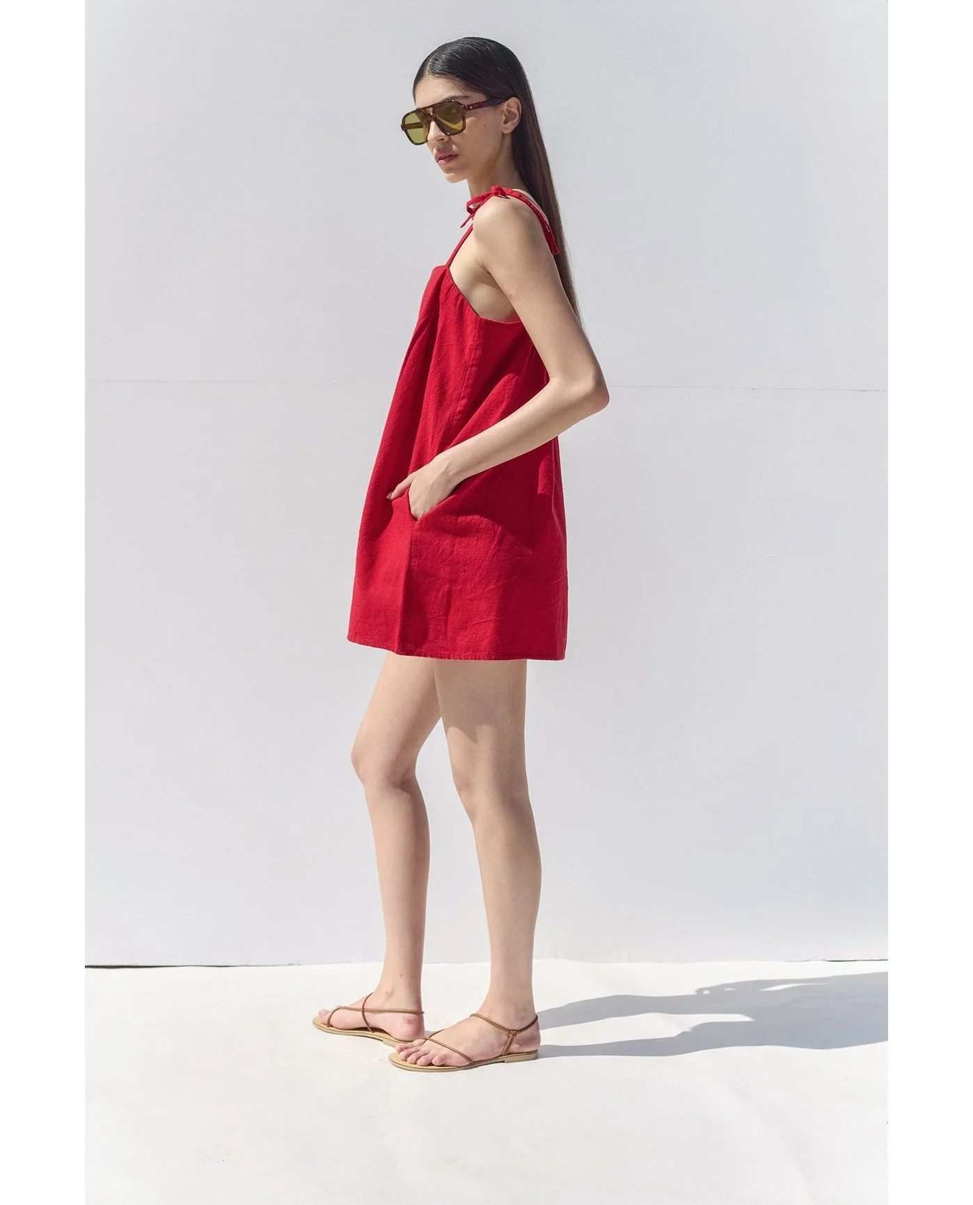 Terra Square Neck Mini Dress Cover-Up - Image 2
