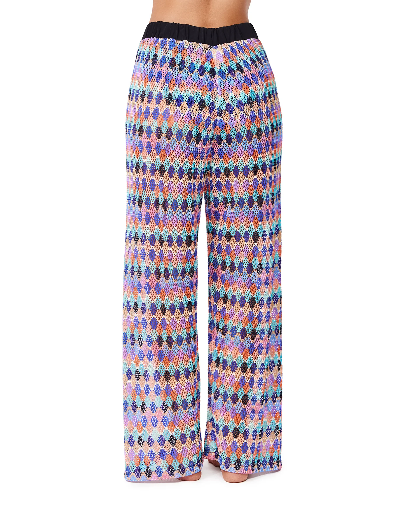 Retro Riviera Netted Crochet Beach Pant Cover-Up - Image 4