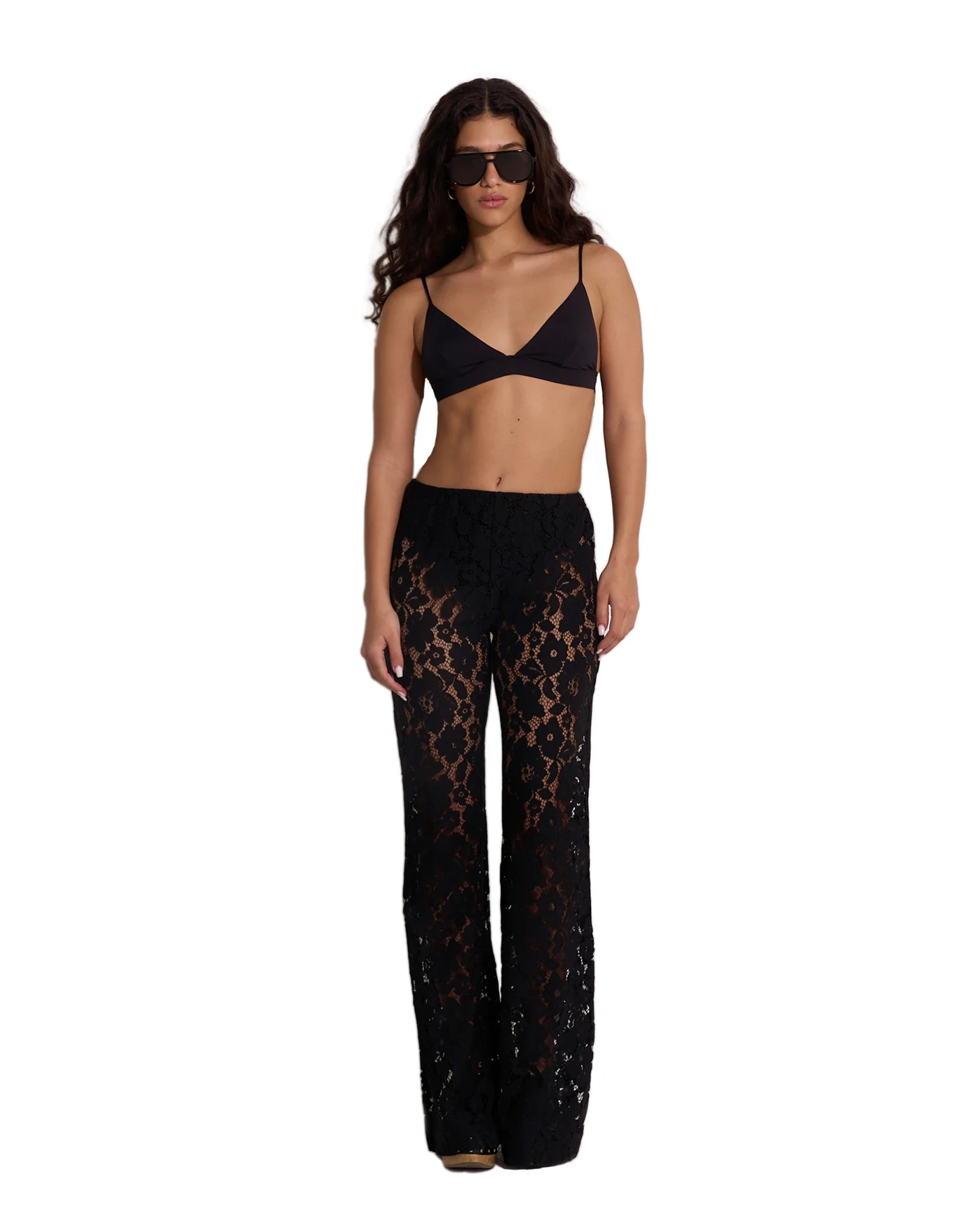 Saint Tropez Floral Lace Cover-Up Pants