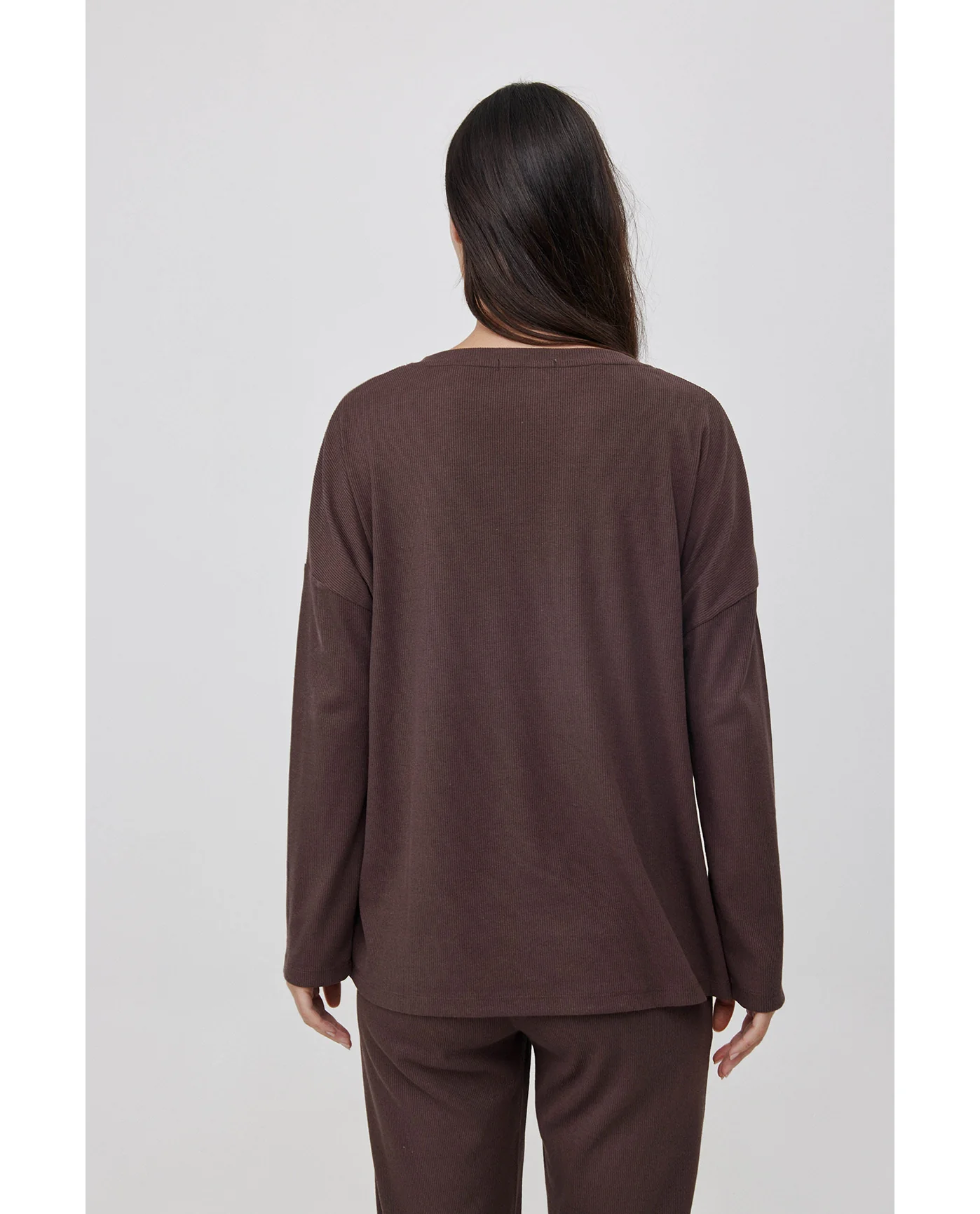 Sandy Days Loungewear Top -Dark / bro - Image 2