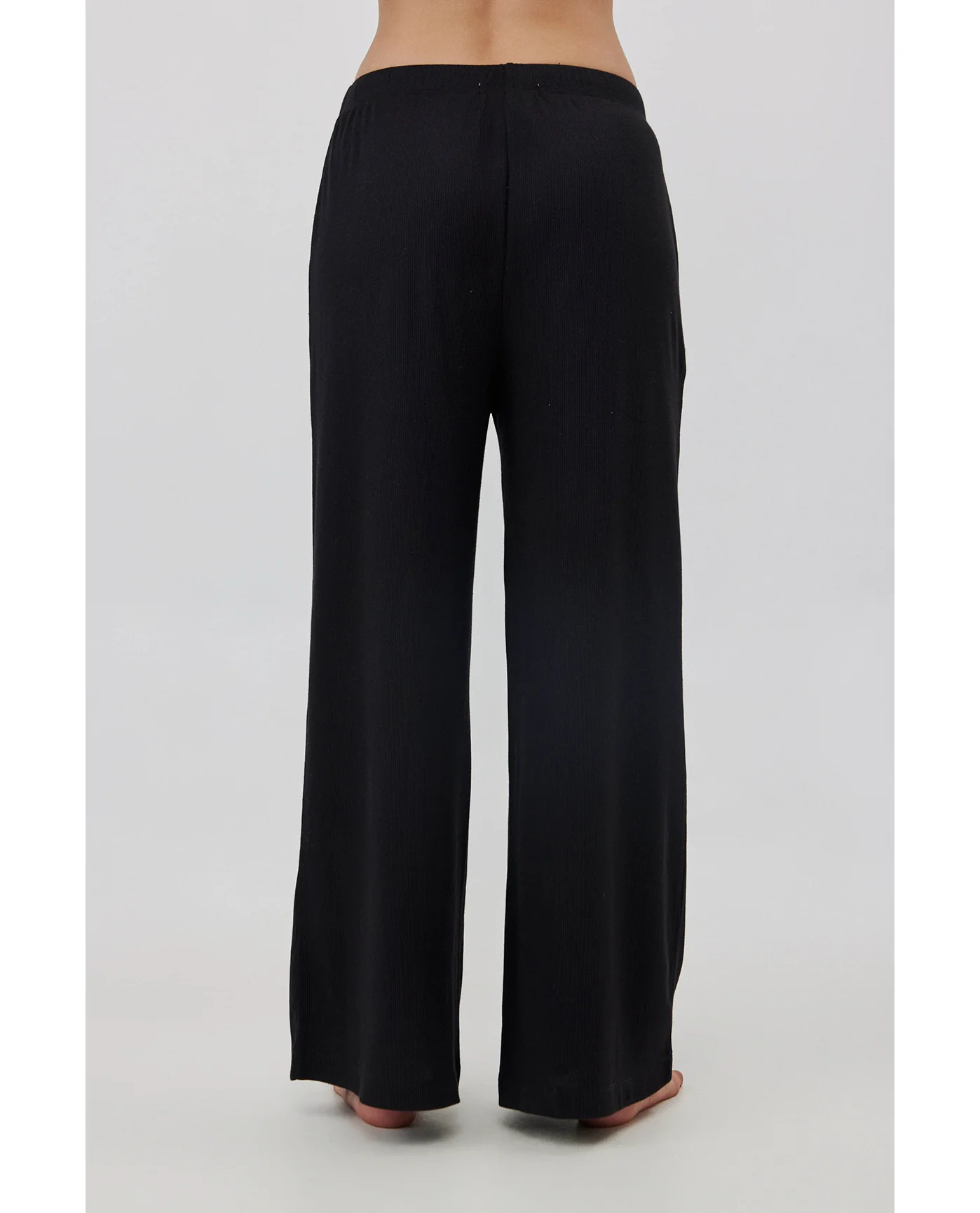 Sandy Days Loungewear Wide Leg Bottoms -Black - Image 2