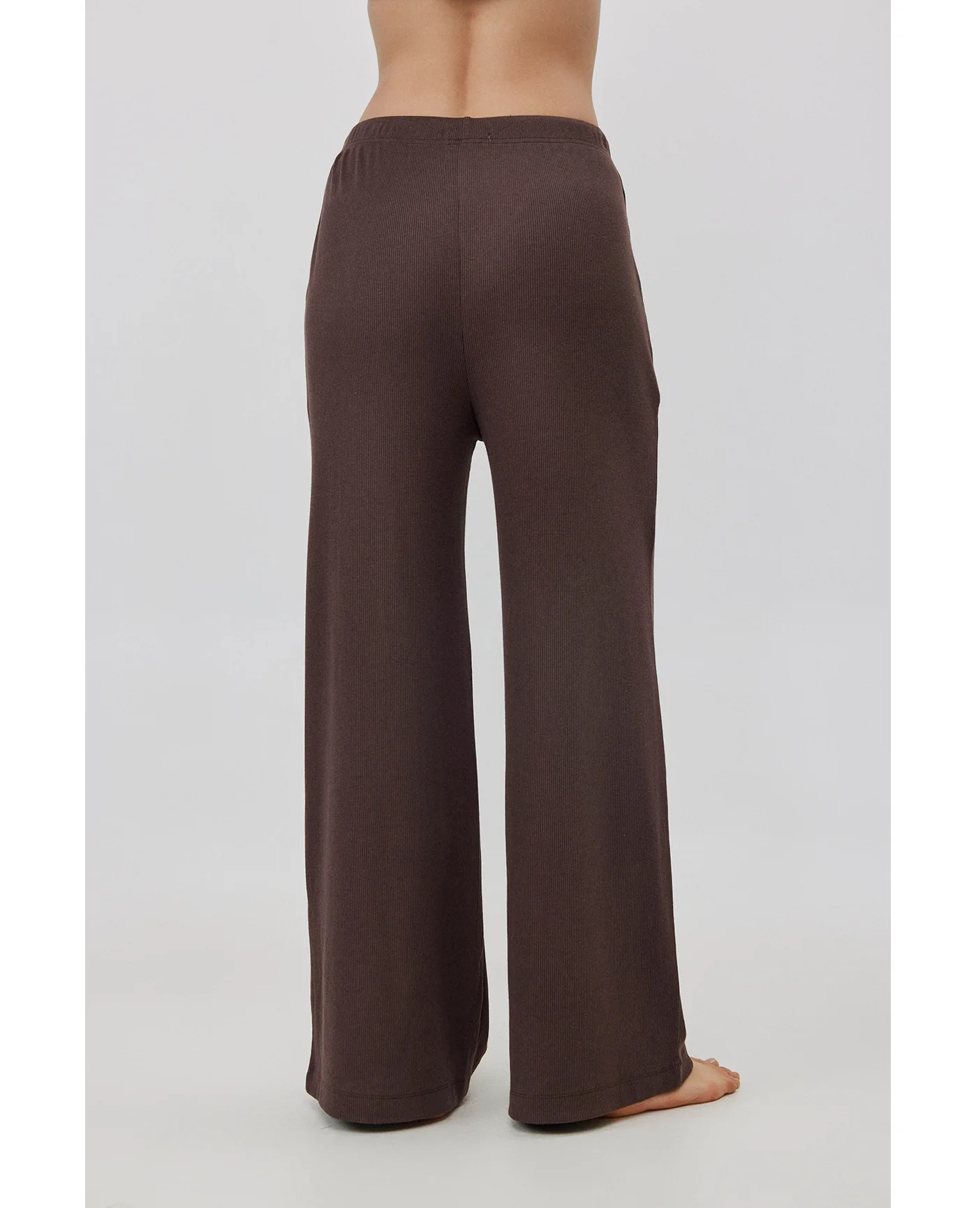 Sandy Days Loungewear Wide Leg Bottoms-Dark / bro - Image 2