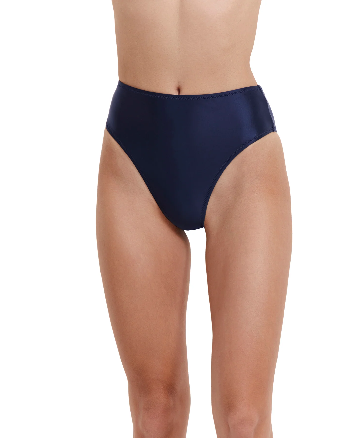 Satin Touch High Rise High Leg Bikini Bottom