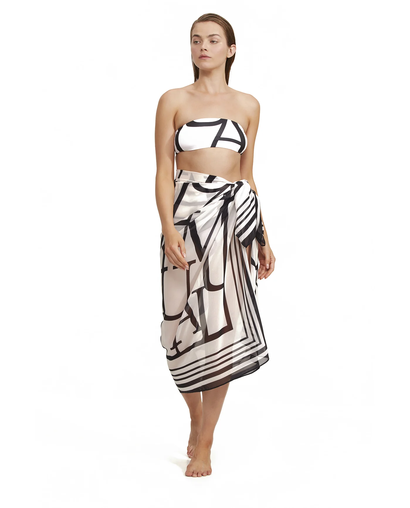 Signature Pareo -Blk/crm - Image 3