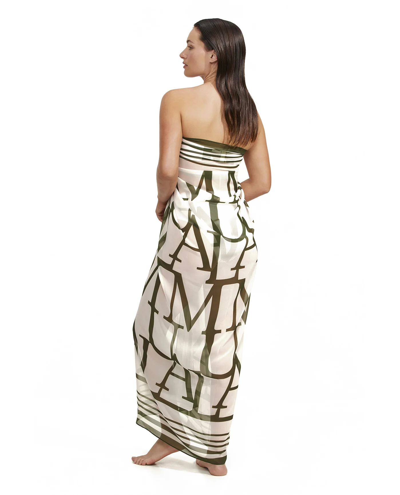 Signature Pareo - Oli/cream - Image 2