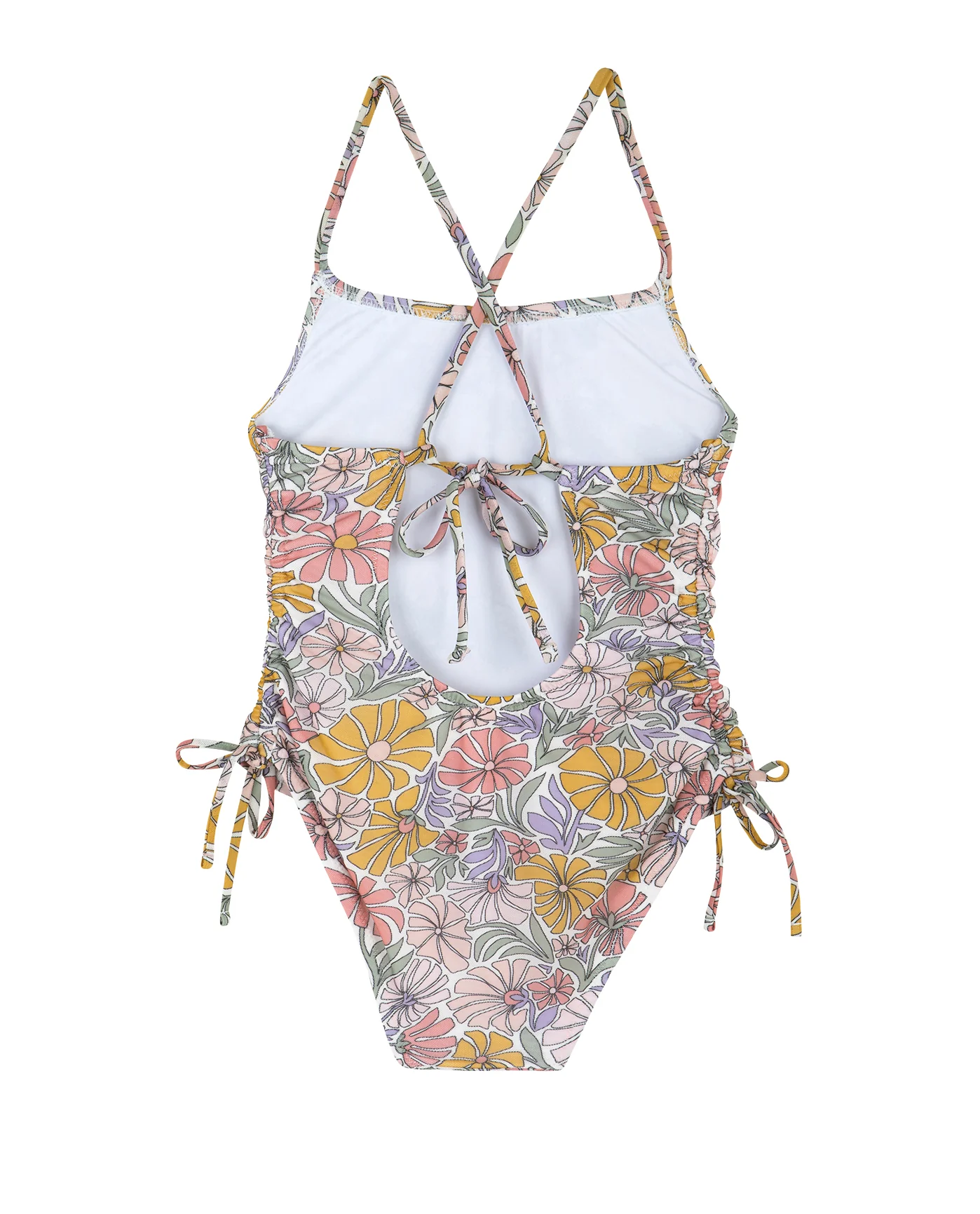 Soft Bloom Criss Cross Back Adjustable One Piece-Multi - Image 2