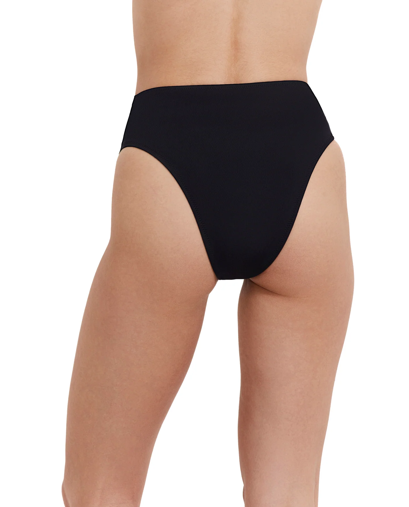 Solid High Rise High Leg Bikini Bottom - Image 2