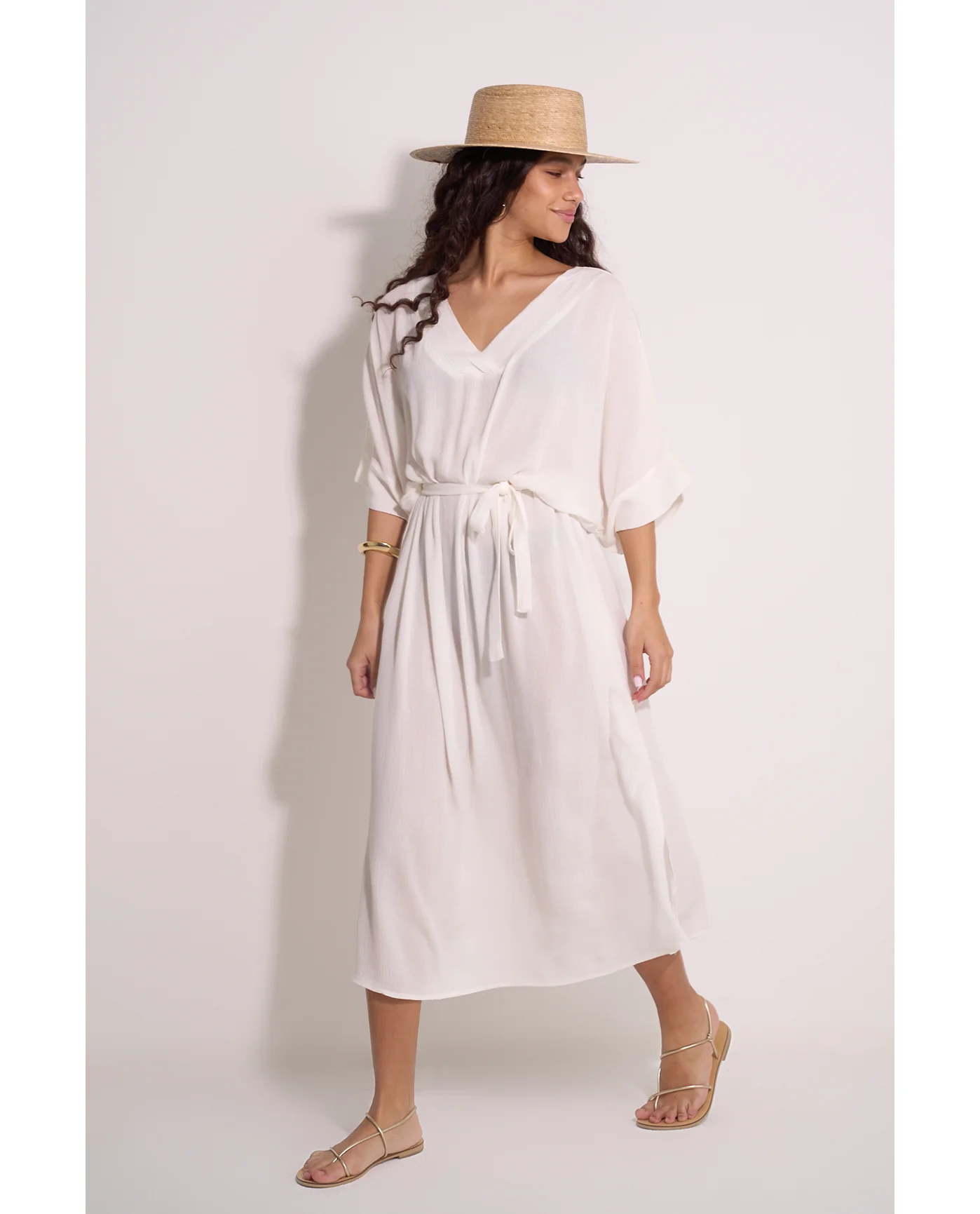 Solid Perfect Long Tunic Cover-Up - Image 2