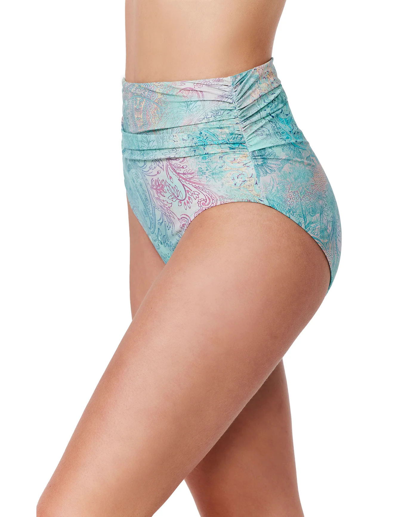Souk High Waist Swim Bottom-Tur/multi - Image 3