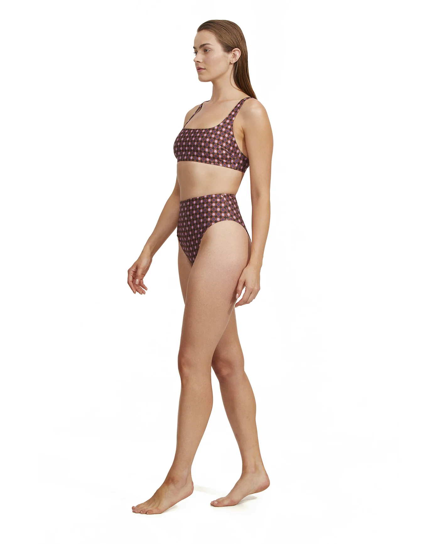 Vintage Charm Square Neck Bikini Top - Image 2