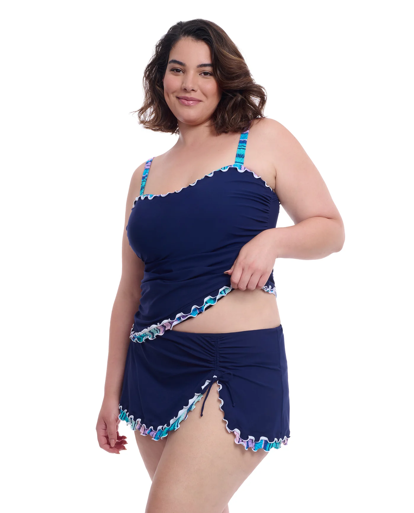 Harmony Plus Size Sweetheart Underwire Tankini Top - Image 2