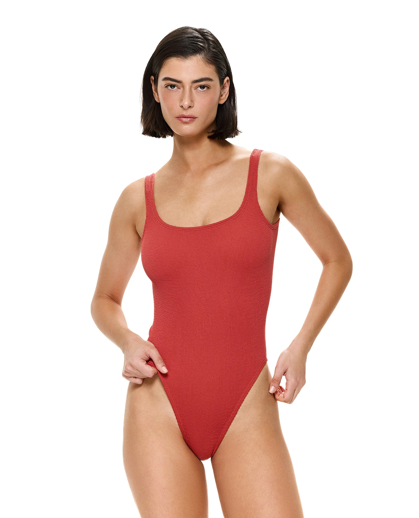 Tubular Square Neck One Piece-Paprika - Image 4
