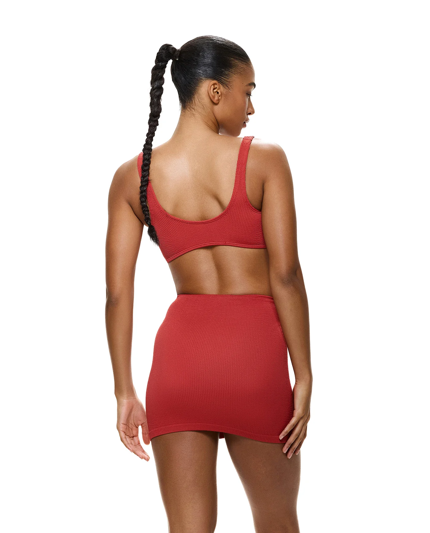 Tubular Swim Skirt/ Tube Top-Paprika - Image 2