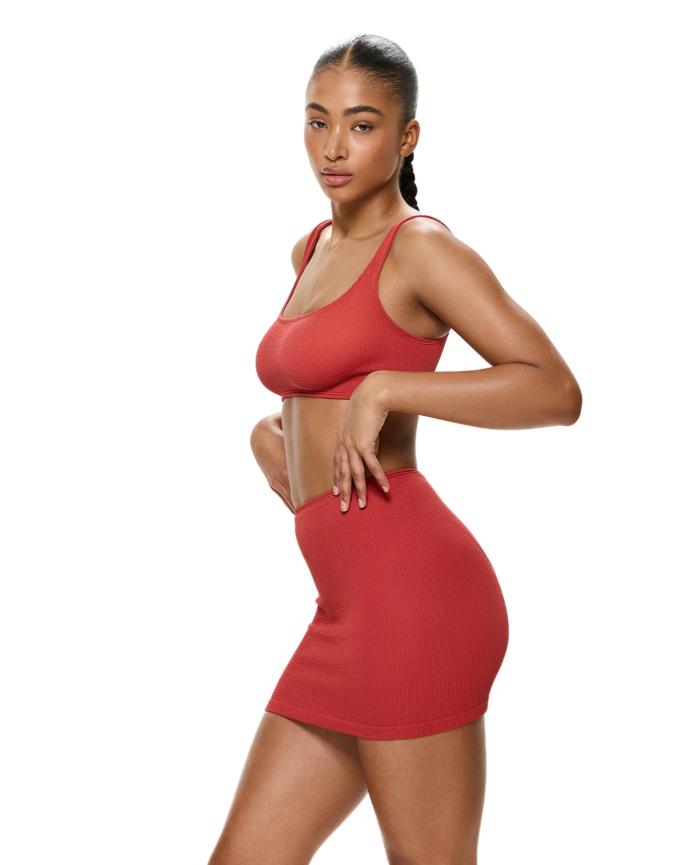 Tubular Swim Skirt/ Tube Top-Paprika - Image 3