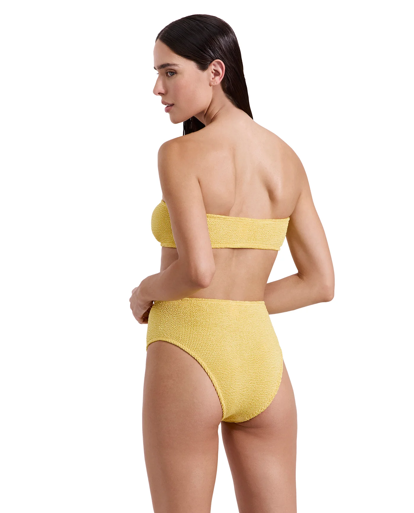 Tulum Bandeau Bikini Top -Yellow - Image 2
