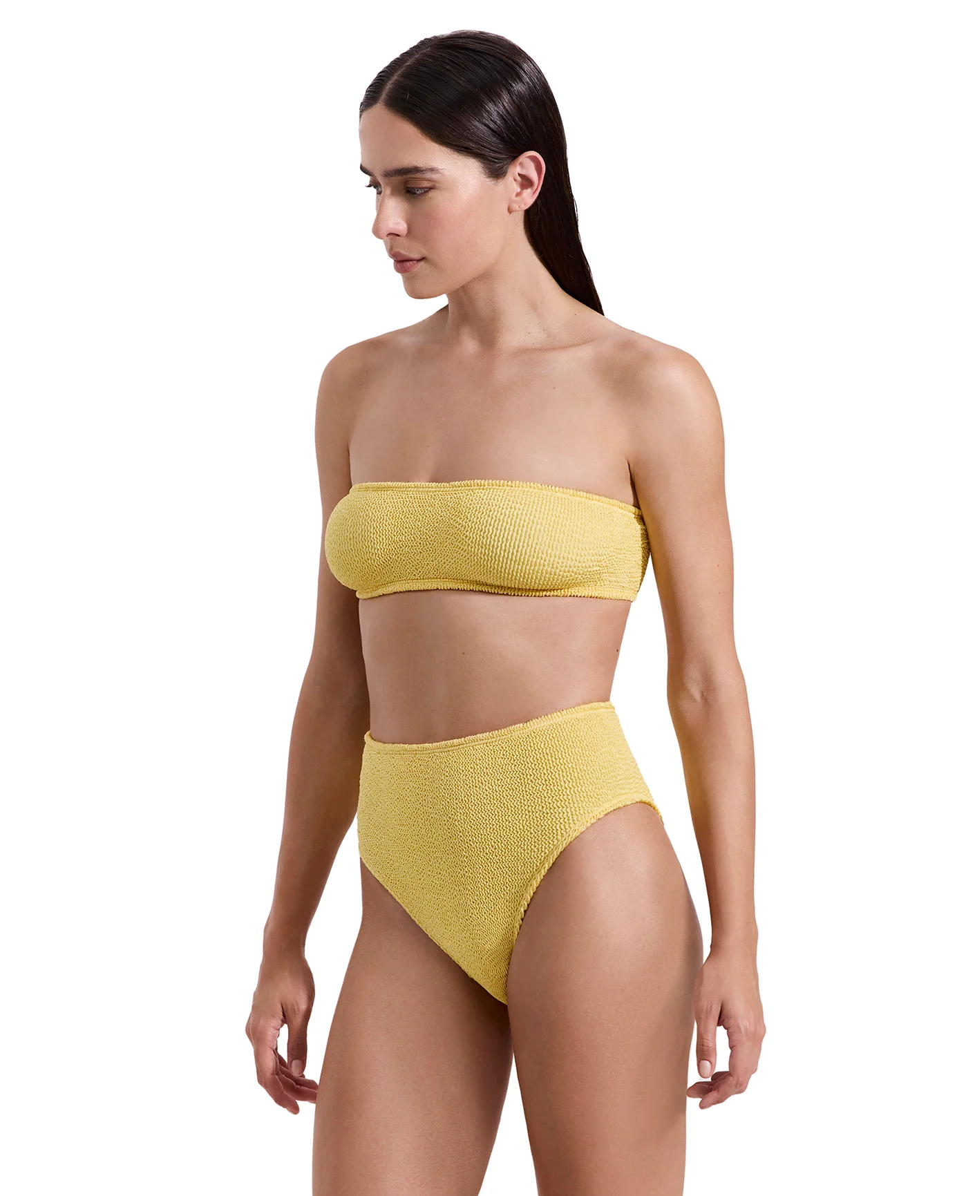 Tulum Bandeau Bikini Top -Yellow - Image 3