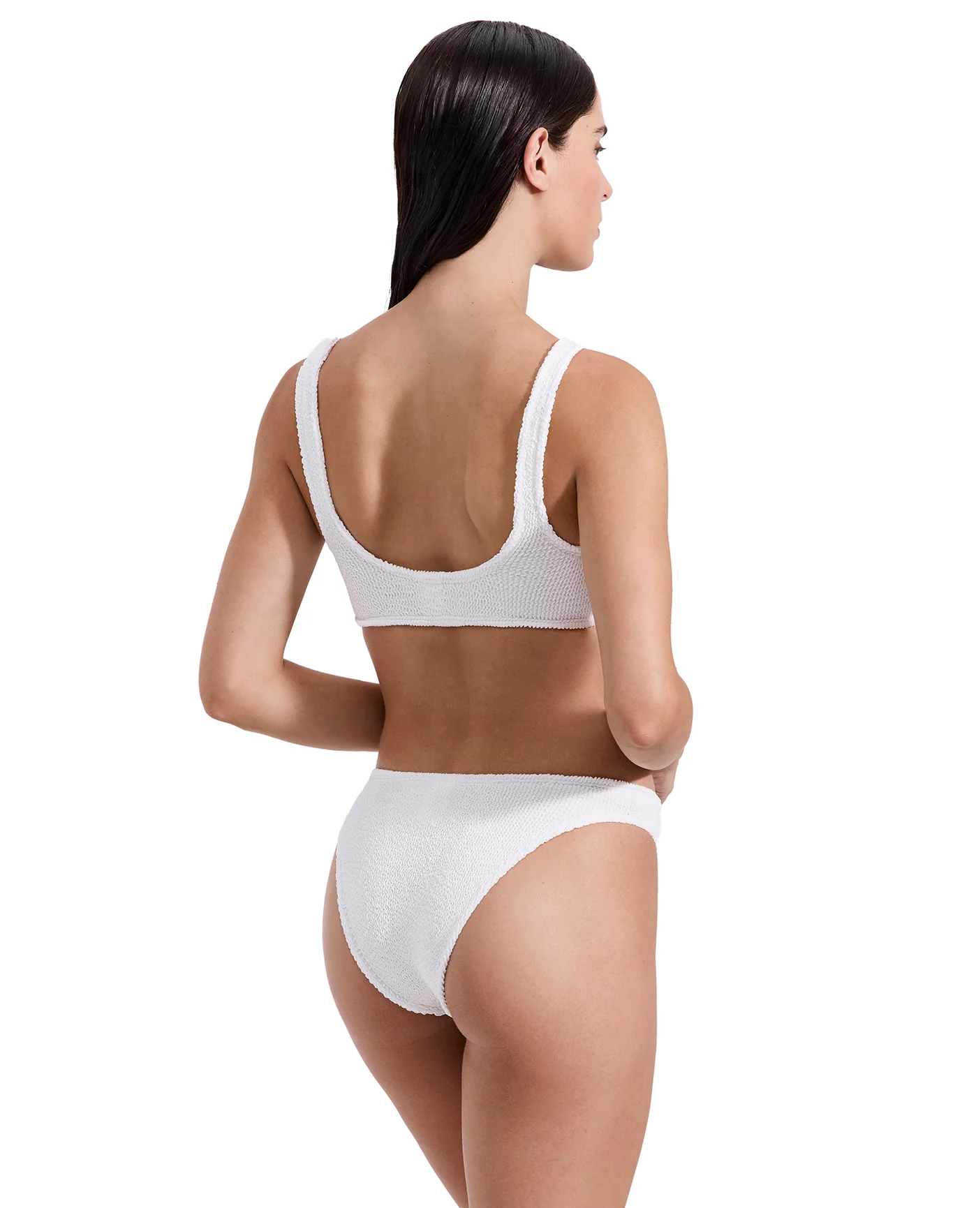 Tulum Square Neck Bikini Top-White - Image 2