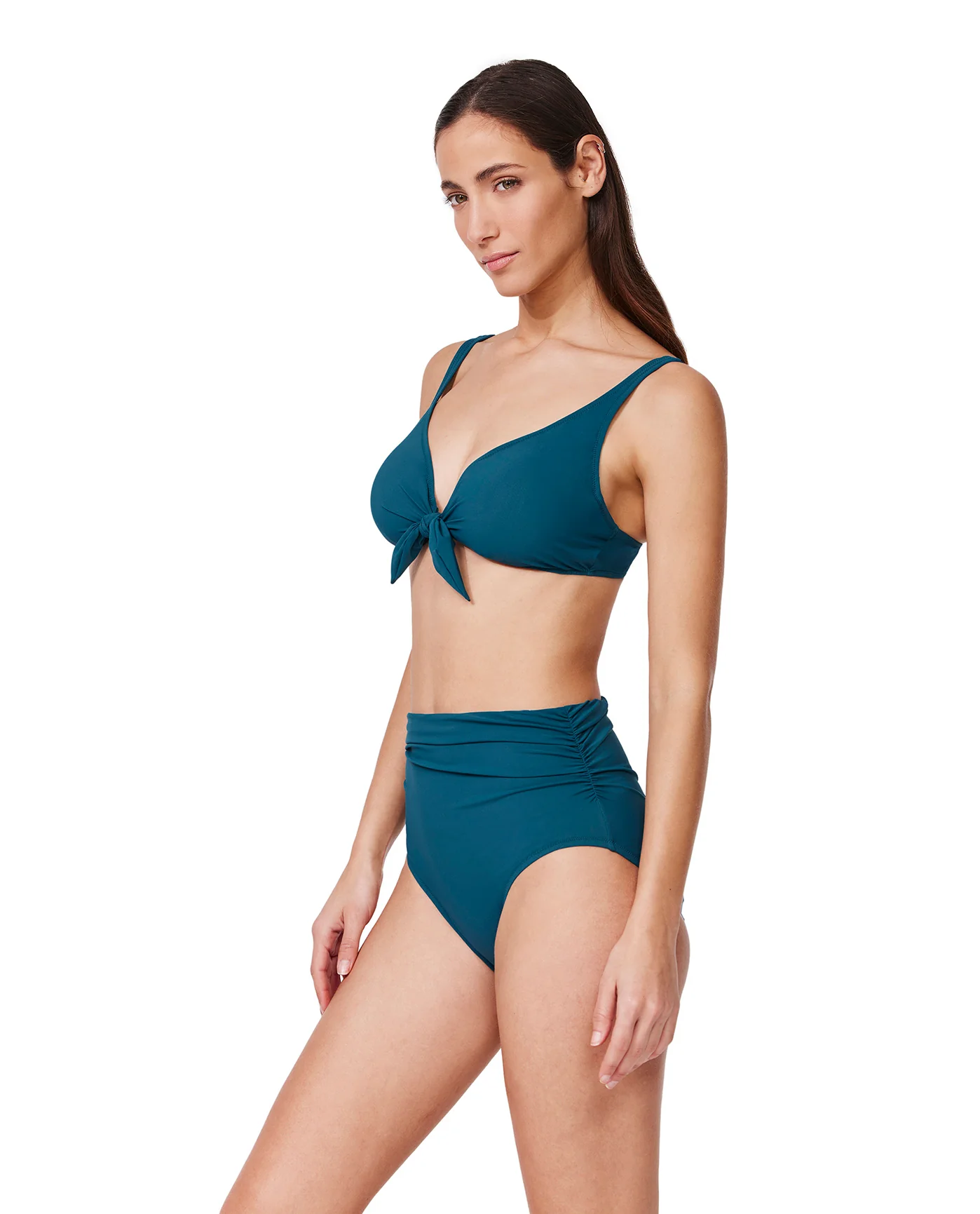 Tutti Frutti Fashion Underwire Bikini Top-Petrol - Image 4