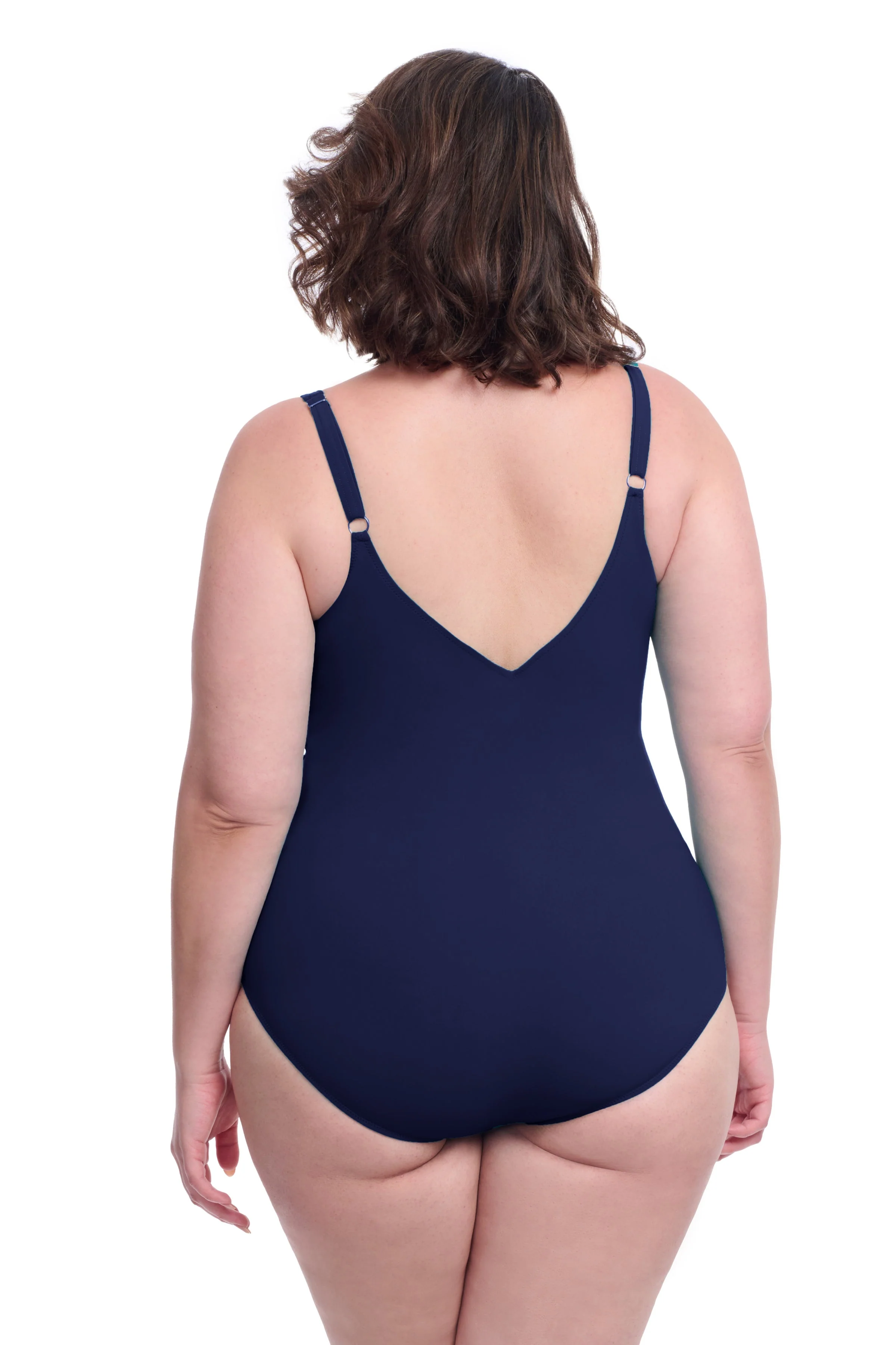 Tutti Frutti  Plus Size Ruffle Surplice One Piece - Image 3