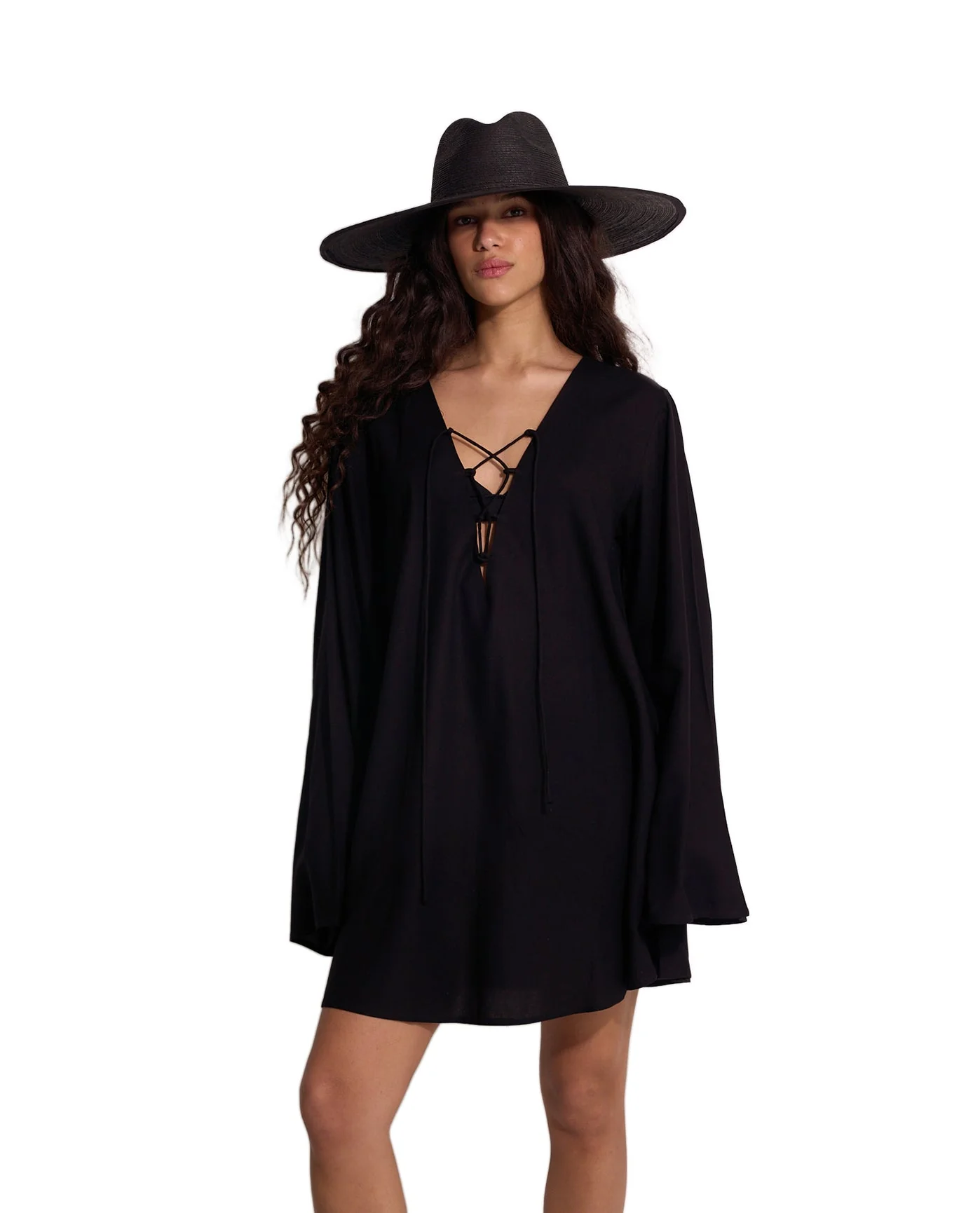Mist & Sand Mini Dress Cover-Up