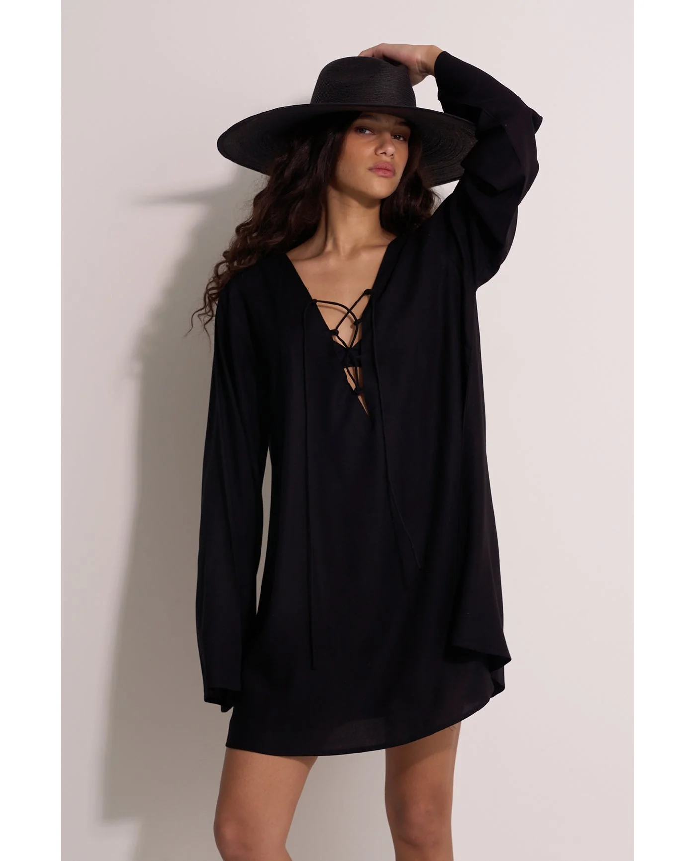 Mist & Sand Mini Dress Cover-Up - Image 2