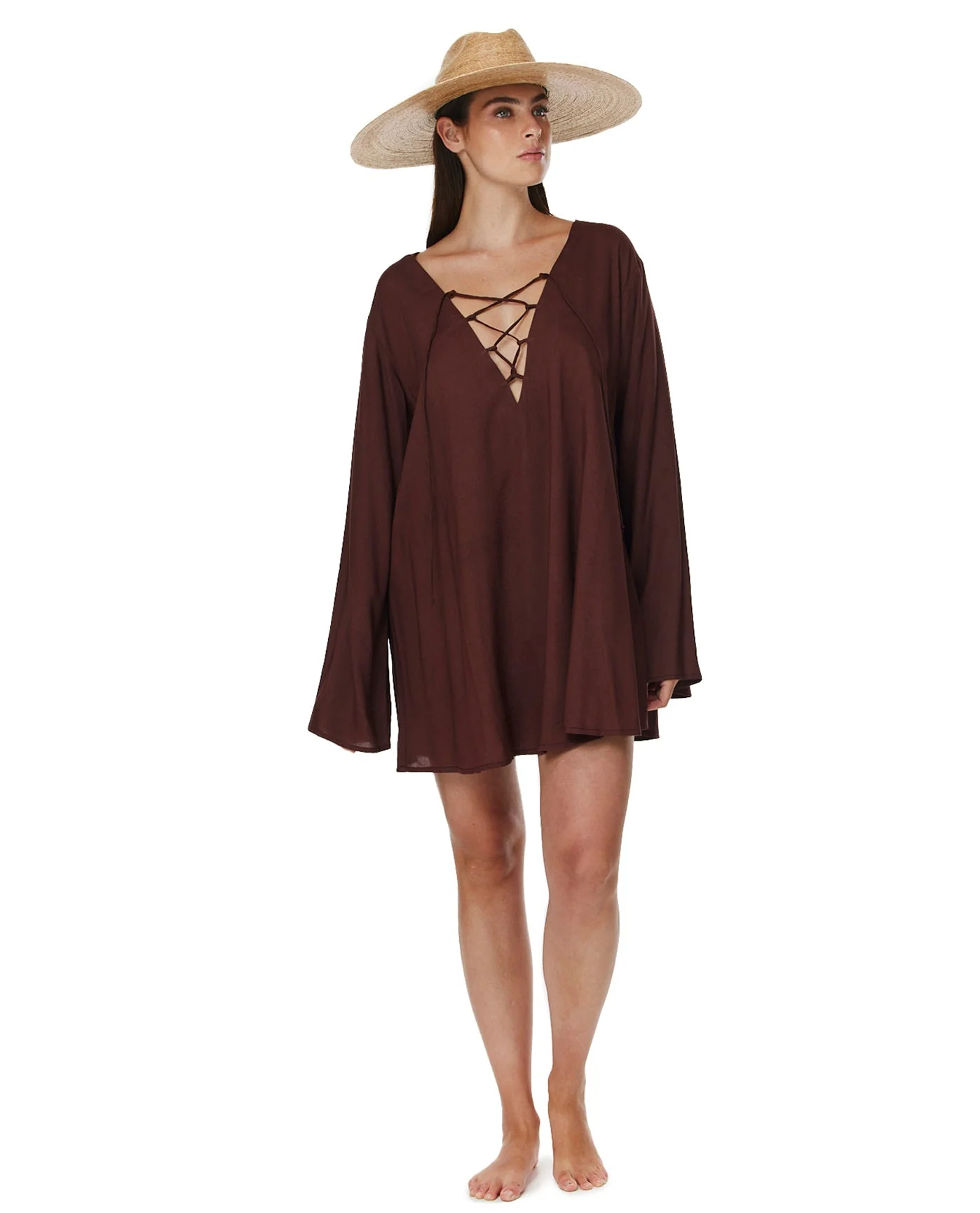 Mist & Sand Mini Dress Cover-Up