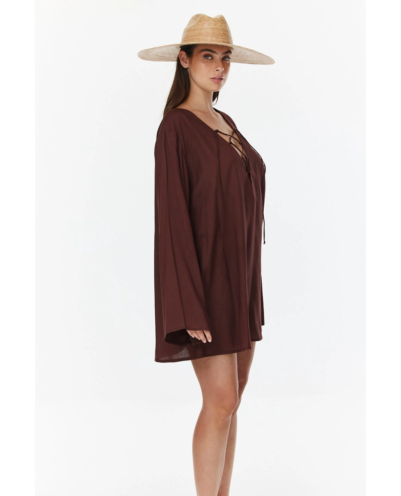 Mist & Sand Mini Dress Cover-Up - Image 3