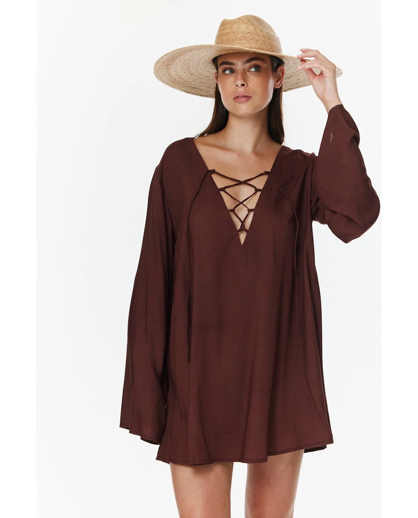 Mist & Sand Mini Dress Cover-Up - Image 4