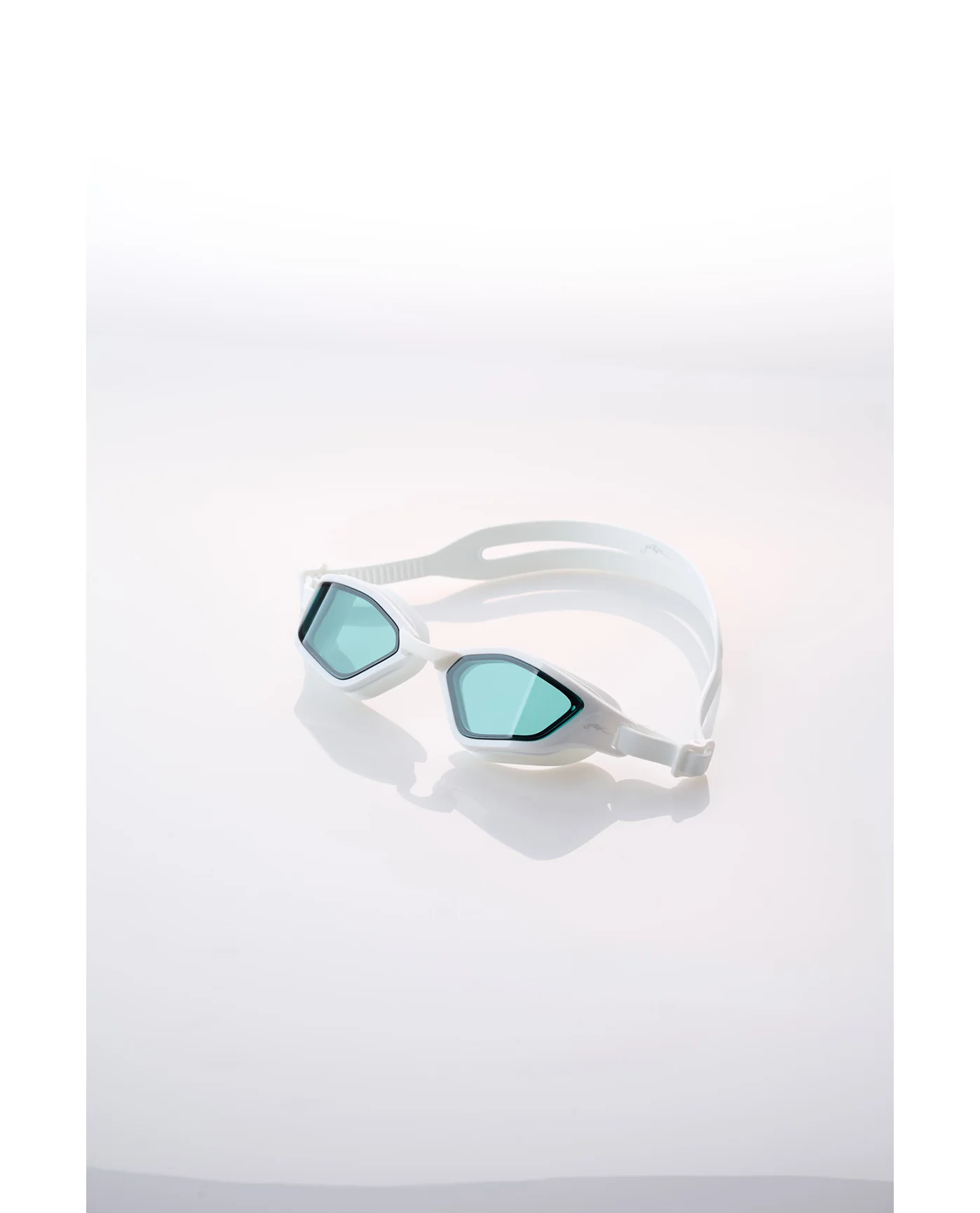White Swim Goggles-White